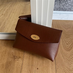 Mulberry Large Darley Cosmetic Pouch Two Tone Oak